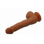 Фаллоимитатор на присоске Baile Beautiful JASON 9,4'' Brown - мініатюра 7