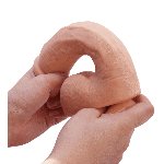 Фаллоимитатор на присоске Baile Beautiful JOHNSON 9.2'' Flesh, BW-008040NR - мініатюра 10