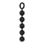Анальные бусины MELEON Magic Anal Beads, текстурированные шарики с кольцом из TPE - мініатюра 3