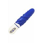 Роскошный вибратор с выпуклыми ребрышками для стимуляции AMOR BIG VIBRATOR BRUCE Blue (Приложение НЕ Функционирует!) - мініатюра 2
