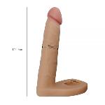 Телесная насадка для двойного проникновения 6.25" The Ultra Soft Double, Flesh - мініатюра 6