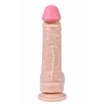 Фаллоимитатор  Wolf King Lifelike Rubber Dildo на присоске телесный - мініатюра 2