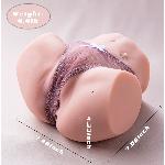 Vicky vibrating секс-кукла торс с 3 режимами скорости и 7 режимами вибрации - мініатюра 6