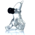 Эрекционное виброкольцо BOSS - Dolphin Vibro CockRing Clear, BS6700050 - мініатюра 5