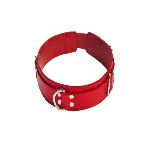 Ошейник Slave leather collar, Red - мініатюра 1