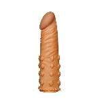 Насадка с пупырышками Add 2" Pleasure X Tender, Brown - мініатюра 2