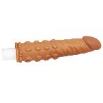 Насадка с пупырышками Add 2" Pleasure X Tender, Brown - мініатюра 4
