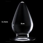 Анальная пробка конической формы 4.5'' Flawless Clear Anal Plug, Clear - мініатюра 6