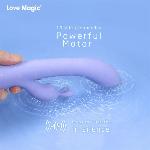 Вибратор кролик " Love magic", нежный фиолетовый, 10 режимов вибрации - мініатюра 6