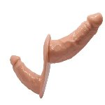 Страпон с двумя насадками BAILE - DOUBLE DILDOS Strap On, BW-022077 - мініатюра 6