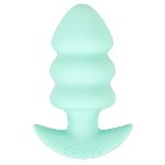 Анальная пробка с вибрацией Vibrating Mini Butt Plug Green - мініатюра 9