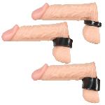 Набор эрекционных колец для мошонки (3шт.) Ball Stretching Kit - мініатюра 5