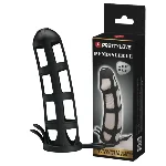 Стимулирующая ажурная насадка Penis Sleeve - мініатюра 1