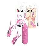 Электростимулятор для груди PRETTY LOVE - Nipple Clip 7 режимов вибрации, 3 режима электростимуляции - мініатюра 1