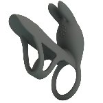 Насадка с вибрацией Pretty Love - MASTER RING GRAY, BI-210326-1 - мініатюра 7