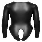 Откровенный черный боди с рукавами и от Cottelli LINGERIE Размер S - мініатюра 7