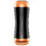 Мастурбатор с двумя входами и вибростимуляцией BOSS Vibrating Masturbation Cup USB 10 function + Interactive Function - мініатюра 3