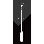 Стимулятор уретральный с вибрацие Silicone Dilator extra long с 7 режимами вибрации - мініатюра 6
