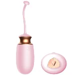 Виброяйцо с подогревом и пультом ДУ - Vibrating Silicone Love EGG USB - мініатюра 1