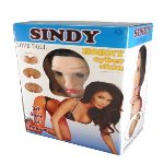 Надувная кукла " SINDY 3D " с вставкой из киберкожи и вибростимуляцией - мініатюра 1
