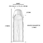 Насадка-презерватив "Penis Sleeve" BI-010045E Cristal - мініатюра 2