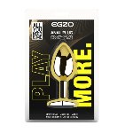 Анальная пробка с кристаллом EGZO - Gold Round Plug Red size S - мініатюра 5
