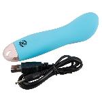 Синий мини вибромассажер Cuties Mini Vibrator с 7 различными вибрационными режимами - мініатюра 5
