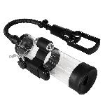 Вакуумная помпа с вибрацией Powerpump MAX Vibrating - Black&Clear - мініатюра 4