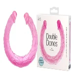 Двойной фаллоимитатор "Double Dong" PINK - мініатюра 1