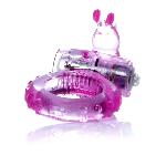 Эрекционное вибро кольцо BOSS Rabbit Vibro Cock Ring Pink - мініатюра 4