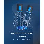Автоматическая вакуумная помпа Penis Pump усилитель эрекции, тренажёр. На батарейках (нет в комплекте). Черно-синий, 3 режима всасывания - мініатюра 7