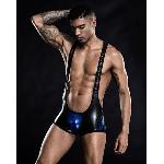 Эротическое мужское боди  Bodysuit Black S/L - мініатюра 4