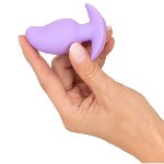 Анальная пробка с вибрацией Vibrating Mini Butt Plug Purple - мініатюра 6