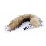 Анальная пробка ( размер S ) с хвостом Boss Series - Fox TAIL Brown XL - мініатюра 4