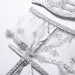 Комплект эротический Agatya Set White XL - мініатюра 4