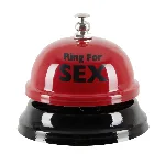 Звонок настольный "RING FOR SEX" бордовый - мініатюра 1