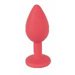 Анальная пробка - Colorful Joy Jewel Red Plug Small - мініатюра 3