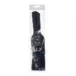 Наручники Leather Hand Cuffs, Black - мініатюра 4