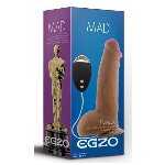 Вибратор на присоске EGZO Ciberskin DVR002 ( 20,5 см х 5 см ) - мініатюра 3