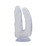 Фаллоимитатор двойной 6.3 Inch Dildo, Clear - мініатюра 1
