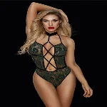 Шикарный боди с открытой спиной и переплетами спереди Penelope S/M - мініатюра 1