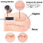 Мастурбатор  с отсосом "Sucking Vibrator", 10реж. вибрац. и 5реж.вс (Отсос работает соглас. инструк) - мініатюра 7