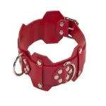 Ошейник VIP Leather Collar, RED - мініатюра 1