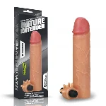 Насадка с вибрацией Add 2" Vibrating Silicone Extender, Flesh - мініатюра 1