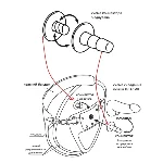 Насадка на страпон телесная EGZO, (система Vac-U-Lock) - мініатюра 3