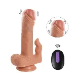 Двойной вибратор с пультом и 20 режимами вибрации Julian vibrating - мініатюра 1