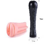 Вагина - мастурбатор с вибрацией Boss Series: Vibrating Vagina cyber skin - Latarka, BS6000025 - мініатюра 5