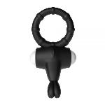 Эрекционное кольцо Power Clit Cockring, Black - мініатюра 2