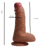 Фаллоимитатор "Ercules `s penis", мулат - мініатюра 1