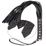 Флогер натуральная кожа Leather Floger, Black - мініатюра 1